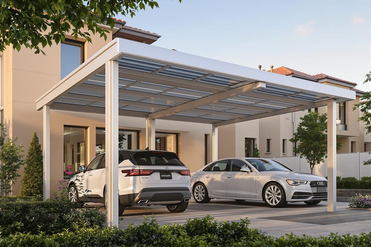 Carport alu 2 voitures : guide pour bien choisir le vôtre